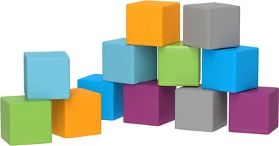 Immagine prodotto di Set di 12 mattoncini morbidi in schiuma, mattoncini giganti per bambini da 1 a 3 anni, giocattoli da costruzione in Similcuoio ed EPE