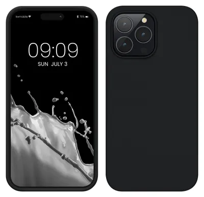 Produktbild von kwmobile Handyhülle für iPhone 14 Pro Max Hülle, für iPhone 14 Pro Max Case - Hülle Silikon - kabelloses Laden - Heidelbeerblau