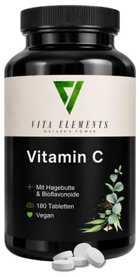 Vita Elements Vitamine C 1000mg, emballage individuel.