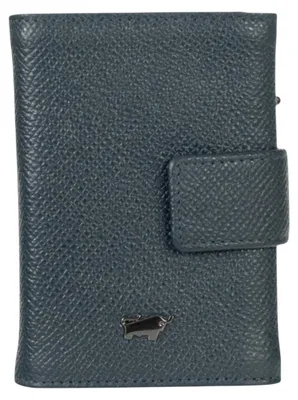 Produktbild von Minigeldbörse ROBIN RFID Slim Wallet Münzfach blau Herren - Leder
