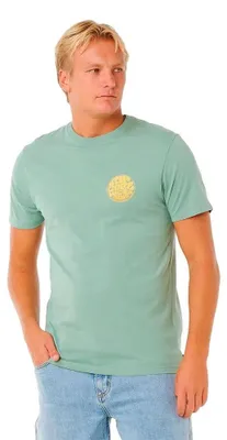 Produktbild von Rip Curl Wettie Passage Icon Kurzarm-t-shirt Grün,Blau M Mann Grün,Blau M
