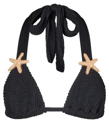 Produktbild von Moda Minx Bikinioberteil Starfish Scrunch Triangle Top mit tollen Seestern-Elementen Black L
