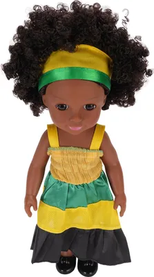 Image de 14 -pouces noir poupées africaines bébé innovantes modifiables jouets vestimentaires pour les enfants