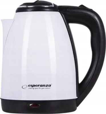 Produktbild von Esperanza Wasserkocher Edelstahl Weiß 1800W Schnellkochfunktion