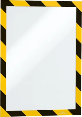 Zdjęcie produktu dla DURABLE Ramka informacyjna DURAFRAME® SECURITY A4, ?ó?ty / czarny, 4944130, 2 Szt.