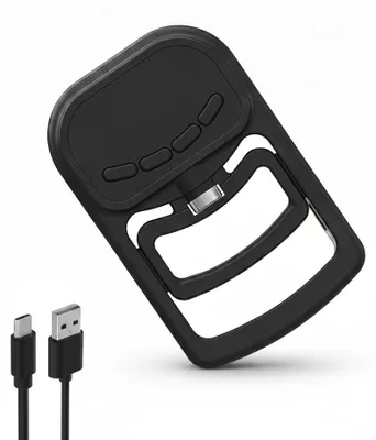 Immagine prodotto di InAndOutdoorMatch - Stazione di ricarica wireless 3-in-1 - Colore: nero, Immagine generata dall'IA