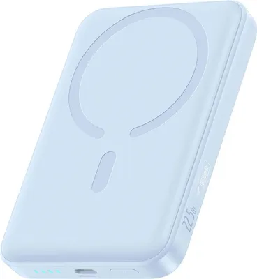 Image de Powerbank magnétique à charge sans fil rapide Baseus EnerFill FM11 10000 mAh, 22,5 W, bleu + câble USB Type-C 60 W, 30 cm