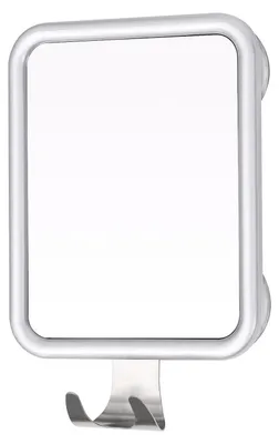 Produktbild von Beschlagfreier Duschspiegel Rasierspiegel Badspiegel - 20 x 16 cm - Anti-Kondens - Saugnäpfe - Ohne Bohren