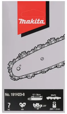 Immagine prodotto di Catena Makita 38 cm -64 - 3/8" - 1,3 mm - micro scalpello - 95 maglie di trasmissione