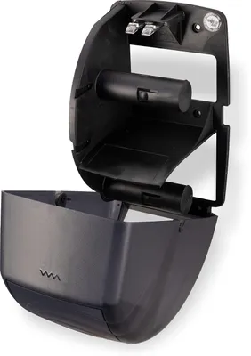 Toilettenpapierspender Duett 7-1/2 x 7 x 12-3/4, transparent schwarz