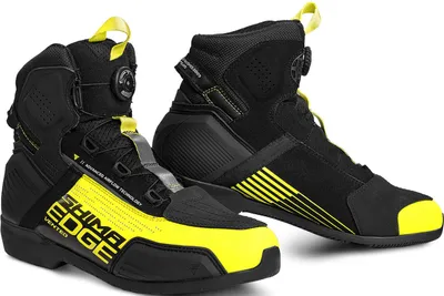 Produktbild von SHIMA Edge Vented Motorrad Schuhe, schwarz/gelb, 42