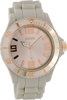 Immagine prodotto di Oozoo Orologio da polso beige Silicone Timepieces Orologio analogico al quarzo da donna UOC5060A