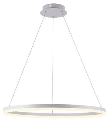 Productafbeelding van Moderne hanglamp Titus Ø 80cm wit