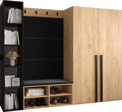 Produktbild von Garderobe MIRO Set 4 mit gepolsterten Paneelen Industrial Design