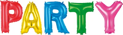 Produktbild von ABC14 Ballongirlande "PARTY" 35cm | Bunt