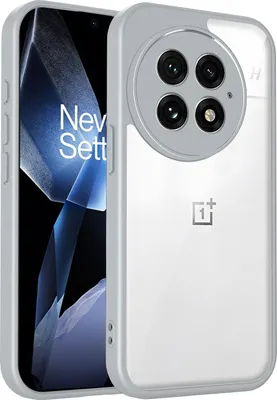 Obrázek produktu pro Pouzdro pro OnePlus 13 průhledný zadní kryt s TPU rámečkem, odolné proti nárazům Šedá
