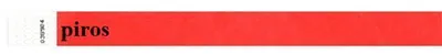 Produktbild von Identifikationsarmbänder, 3/4", rot, aus Tyvek