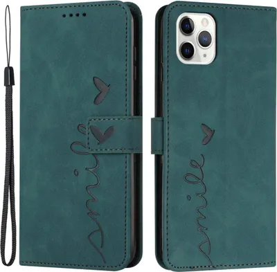Produktbild von iPhone 14 Pro Hülle - Coverup Smile Klapphülle - Grün
