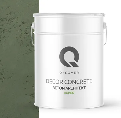 Immagine prodotto di Beton Architekt 15 Kg 10 m2 Verde scuro 15 kg 10m2 | Intonaco decorativo | Intonaco a spatola | Composto pronto per l'uso Aspetto del calcestruzzo Calcestruzzo decorativo esterno