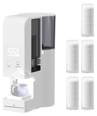 Produktbild von Handtucherwärmer für Wellness und Heimgebrauch – 220 Watt, konstante 55°C, Tankvolumen 500 ml, für 20 Tücher – inklusive 100 gepresster Minitücher