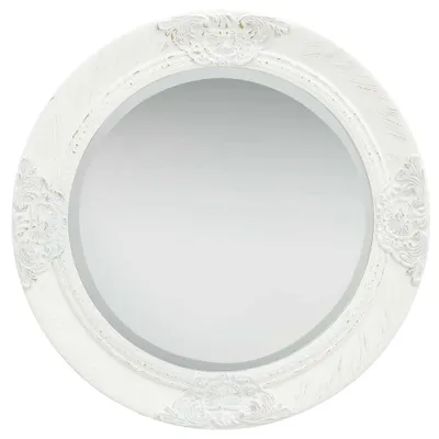 Produktbild von vidaXL Wandspiegel im Barock-Stil 50 cm Weiß