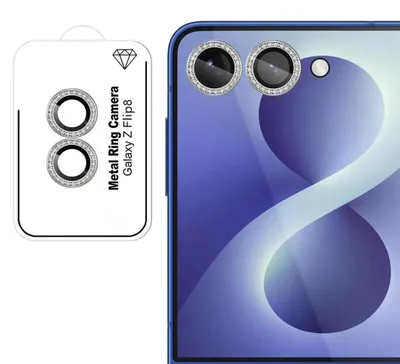 Produktbild von Kamera Schutzglas Linsenglas für Samsung Galaxy Z Flip8 5G 9H Glitzer Ring