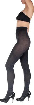 Produktbild von Giulia gemusterte Strumpfhosen mit Muster Fiesta N5 100 Den grigio scuro L