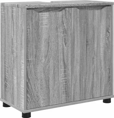 Zdjęcie produktu dla vidaXL Szafka łazienkowa pod umywalkę szara Sonoma 60 x 30 x 60 cm