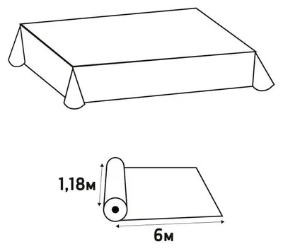 Produktbild von Tischdecke Waffelpräg B120x6m Bayer