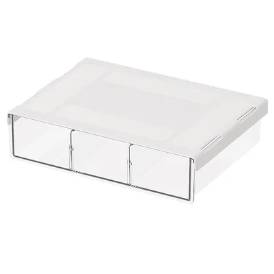Produktbild von Hängende Aufbewahrungsbox ohne Bohren, unsichtbare Schublade, große Kapazität, vielseitig für Büro & Zuhause