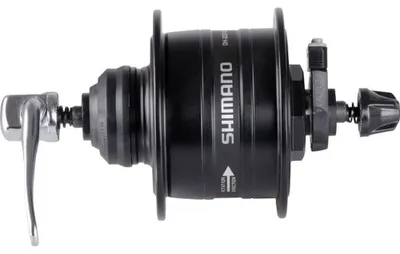 Productafbeelding van Achterdynamo met 32 gaten, Shimano HD-3D37, 3 Watt - Center Lock - Snelspanner - Zwart