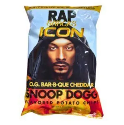 Obrázek produktu pro Rap Snacks Snoop Dogg O.G. Bar-B-Que Cheddar (12 kusů po 71g)