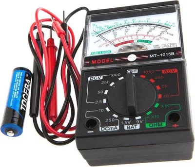 Obrázek produktu pro Multitester s 5 funkcemi – voltmetr a ohmmetr, měřicí přístroj pro stejnosměrný a střídavý proud, malý