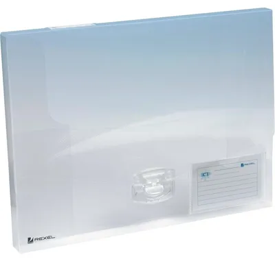 Produktbild von Rexel ICE Dokumentenbox 25 mm, klar, 250 Blätter, Transparent, Polypropylen (PP), A4