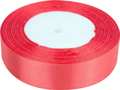 Produktbild von Dekolo Satin  Schleife  Hochzeit  Satinband Geschenkband Schleifenband Geburtstag Deko 25mm x 32m Rolle Helle Koralle