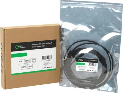 Produktbild von Microconnect MC-USB3.1CC10OP, 10 m, USB C, USB C, USB 3.2 Gen 2 (3.1 Gen 2), Schwarz