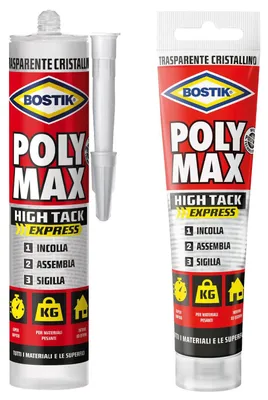 Image de Mastic « Poly Max High Tack Express Cristal » Bostik 115 g - tube