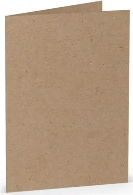 Produktbild von Doppelkarte A6 hoch Kraft