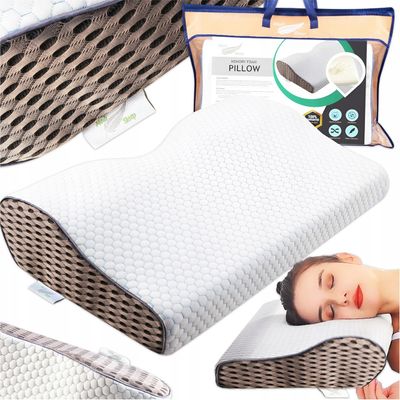 Profilovaný vankúš z pamäťovej peny, vankúš na spanie pod hlavu s priehlbinou, Pamäťová pena