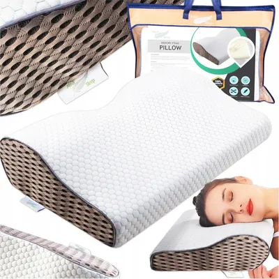 Produktbild von Profilovaný polštář z paměťové pěny, polštář na spaní na hlavu s memory foam