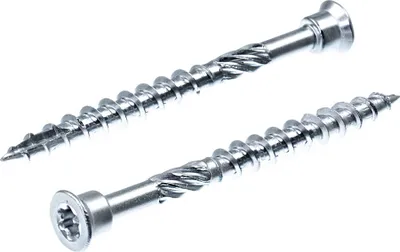 Produktbild von SECCARO Terrassenschraube Zylinderkopf 4 x 40 mm, Edelstahl C1, Holzschraube mit Cut-Spitze und Schneidkerbe, TX / Innensechsrund, 200 Stück