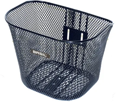 Produktbild von Basil Toronto, Vorderseite, Fahrradkorb, Stahl, Schwarz, 5 kg, 260 mm