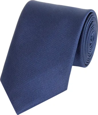 Produktbild von Fabio Farini - 1 Stück elegante Dunkelblaue Herren Krawatten - Schlips in 8cm Breit (8cm), Enzianblau
