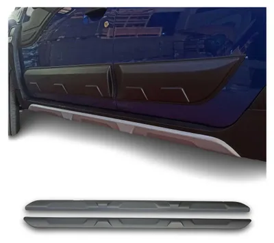 Produktbild von Seitenschweller Stoßstangen Side Skirts Dacia Duster 2018-2024 ABS Grau 2 tlg, KI-generiertes Bild