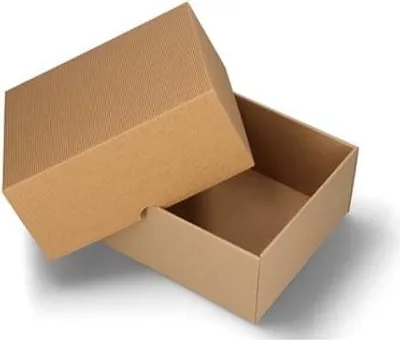 Image de Boîte cadeau décorative avec rainures, 220 x 200 x 105 mm