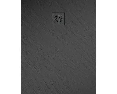 Produktbild von Jungborn Duschwanne CENTO 100 x 80 x 2,4 cm schwarz matt