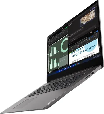 Obrázok produktu pre Lenovo V17 G3 IAP 82U1 - 180°-Scharnierdesign - Intel Core i5 1235U / 1.3 GHz - Win 11 Pro - Iris Xe Graphics - 16 GB RAM - 256 GB SSD NVMe - 43.9 cm (17.3")