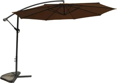 Produktbild von ROJAPLAST Garten-Sonnenschirm, 350 cm, braun