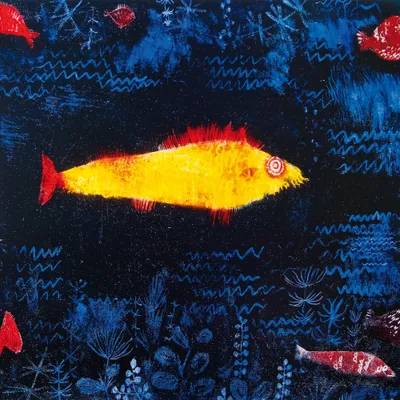 Produktbild von Paul Klee Kunstdruck Bild - Der Goldene Fisch, 1925 (100 x 100 cm)