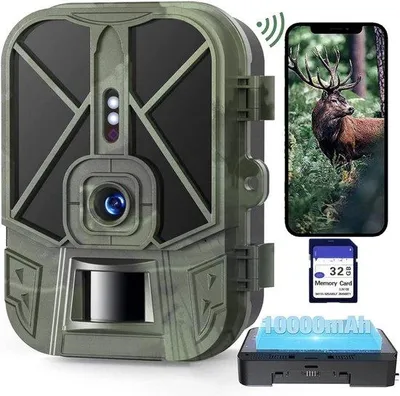 Obrázek produktu pro Kamera pro pozorování divoké zvěře – noční vidění – detektor pohybu – pozorování divoké zvěře – venkovní kamera – fotografování přírody – pozorovatel divoké zvěře – stopy zvířat – časosběrné snímání